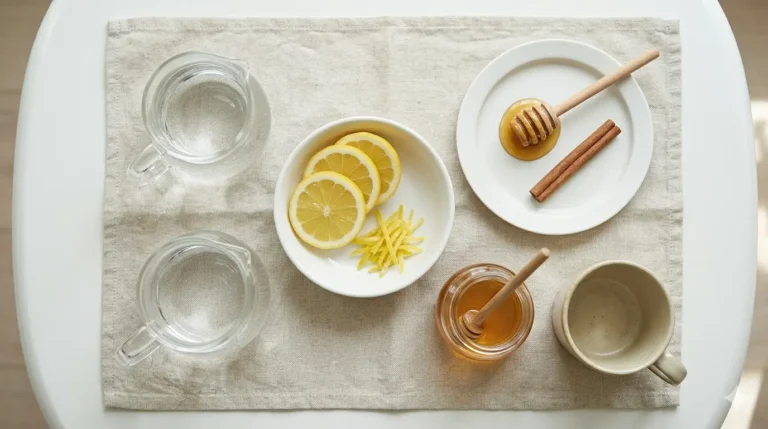 Lemon, honey, and cinnamon for immunity tea: a comforting remedy